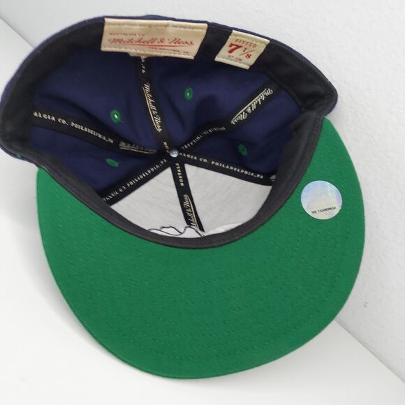 Dallas Mavericks NBA Mitchell & Ness Hat Cap Blue /Green Fitted 7-1/8 (57CM) - Picture 7 of 10